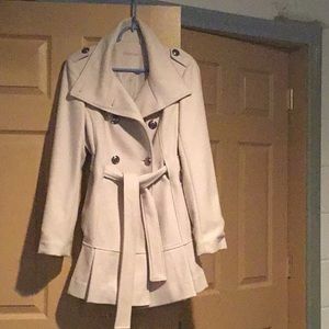 CALVIN KLEIN WOOL BLEND COAT.